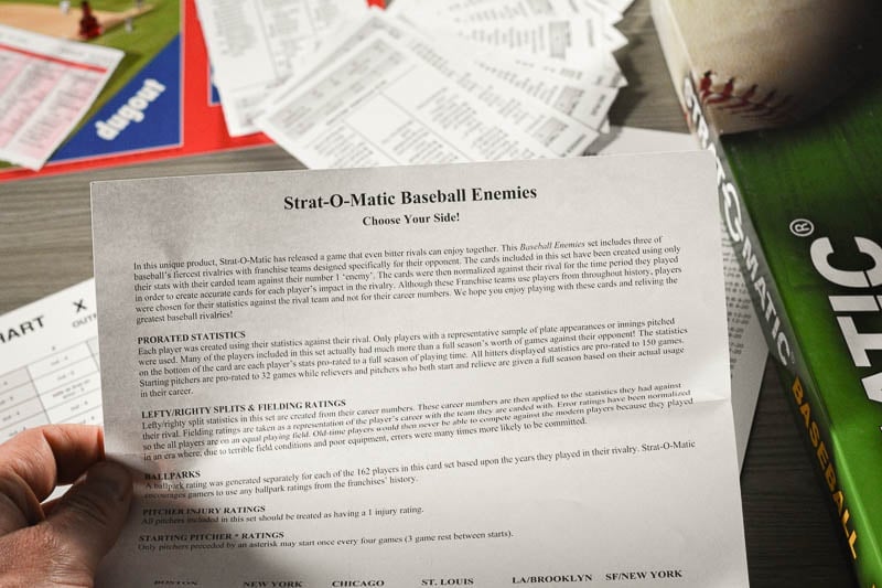 Hands-On: Strat-O-Matic Baseball Game Review 40 Strat O Matic rival enemies card