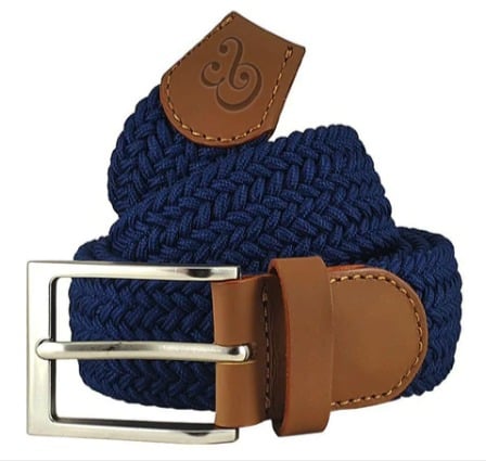 Collars & Co. Navy Casual Belt