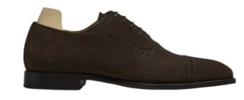 MYRQVIST Skytteholm Chocolate Suede Oxford