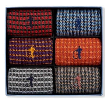 London Sock Company Shaken & Stirred 6-Pair Box