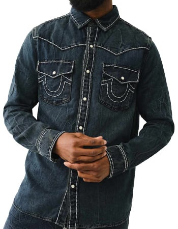 True Religion Western Denim Shirt