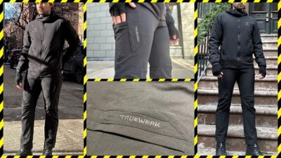 TRUEWERK-T1-WerkPant-Review-Model-Wearing-Work-Pants-in-City-Over-Construction-Site-Hazard-Print