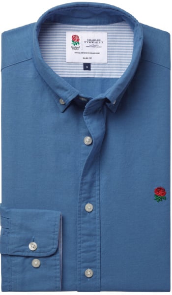 Charles Tyrwhitt England Rugby Button-Down Oxford Shirt