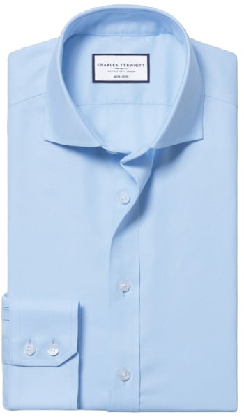 Charles Tyrwhitt Spread Collar Non-Iron Twill Shirt