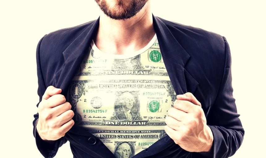 30 Things Every Man Should Do Before Turning Thirty 25 Man financial independent dollar bill shirt under suit