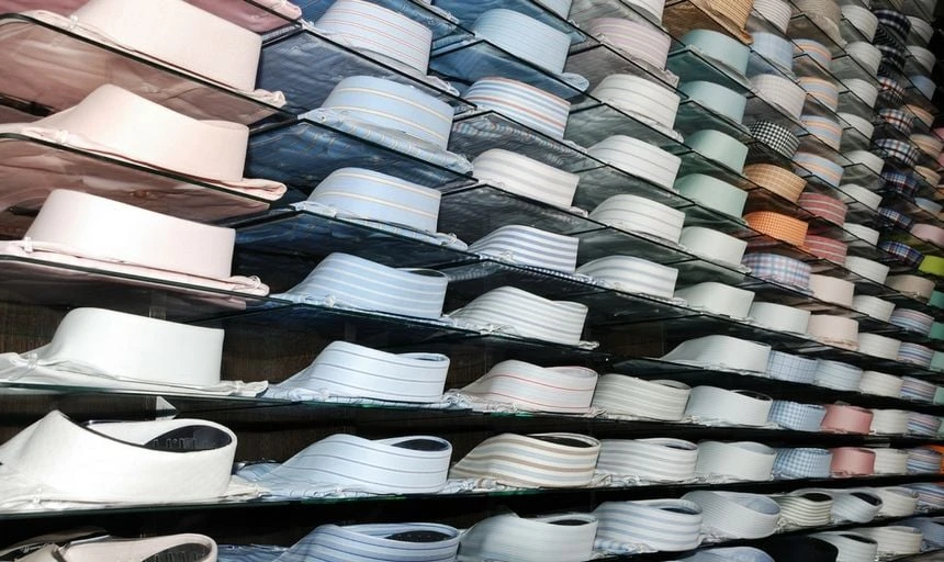 Rows of dress shirts in a store 2 1 1 1