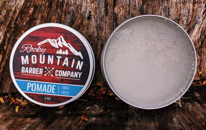 Rocky Mountain Barber Company Pomade Tub Open