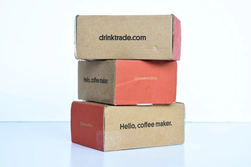 Trade Coffee Review: Level Up your Daily Grind 57 Side on Of Trade Coffee Boxes Stacked