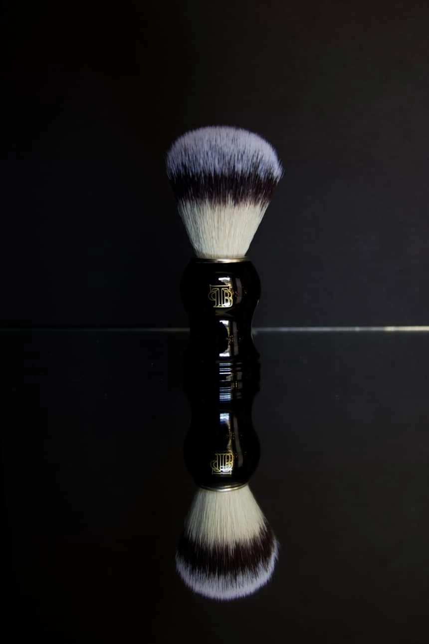 The Personal Barber Review: Drug Store Runs No More? 63 The Personal Barber Shaving Brush Standing Up With Reflection Showing