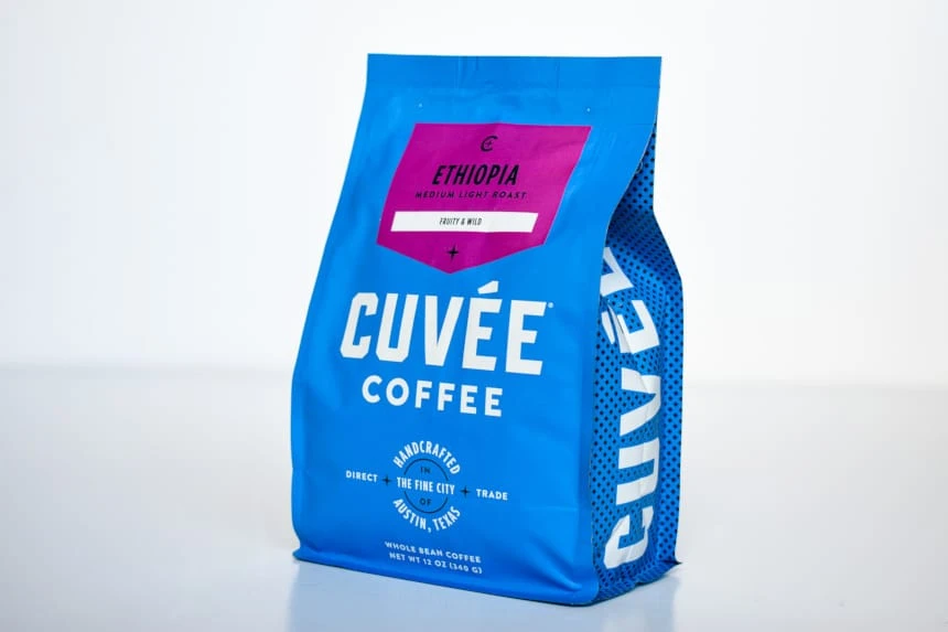 Trade Coffee Review: Level Up your Daily Grind 59 Trade Coffee Cuvee Ethiopia Bag Standing Up