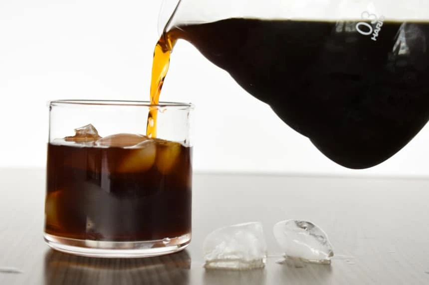Trade Coffee Review: Level Up your Daily Grind 62 Trade Coffee Pouring Cold Brew Into a Glass