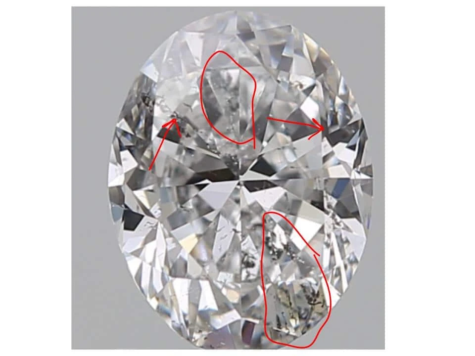 detailed markings on heavy inclusion diamond detailed markings on heavy inclusion diamond