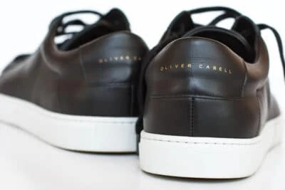 Oliver cabell black leather low 1 minimalist sneakers from the back