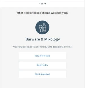 Bespoke Post Quiz Question Screenshot