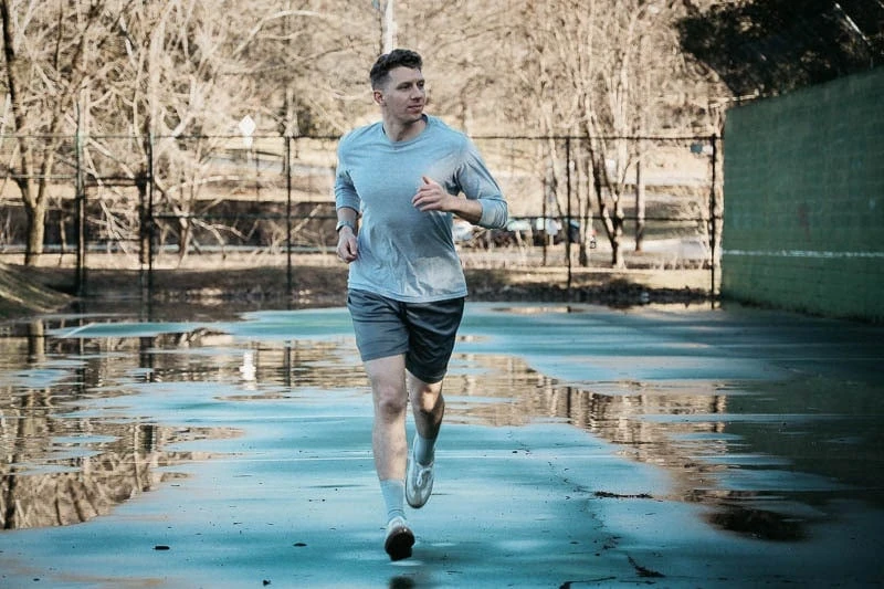 model running in Keap original shorts