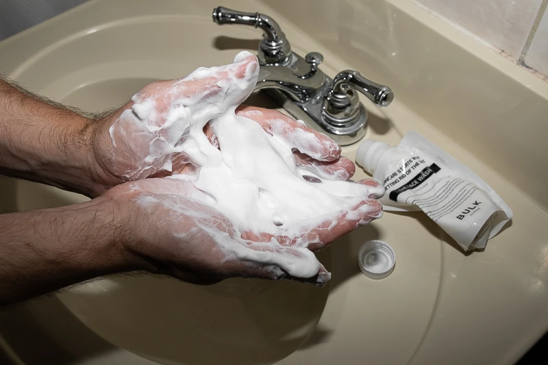 BULK HOMME Review: Basic Skincare with Nonbasic Results 54 Bulk Homme face wash lather
