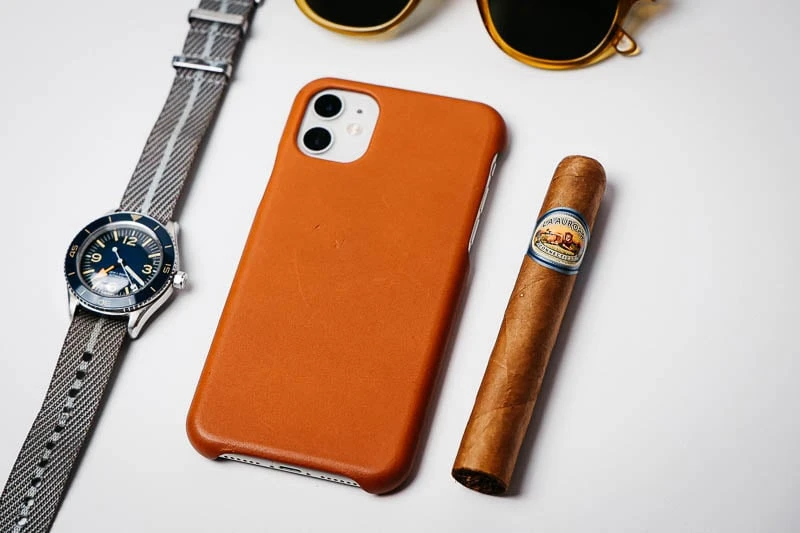 la aurora cigars sapphire 1903 collection with phone and watch