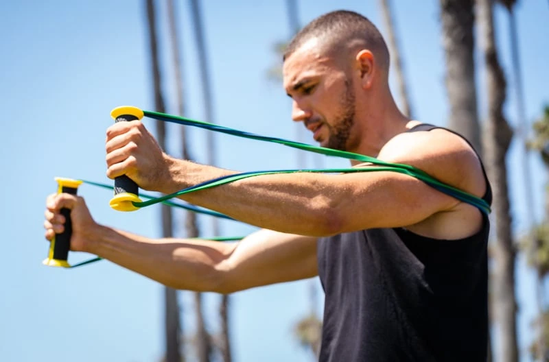 How to Build Muscle at Home: Bulk up With Minimal Gear in Your Living Room 40 Model using TRX BANDIT 1