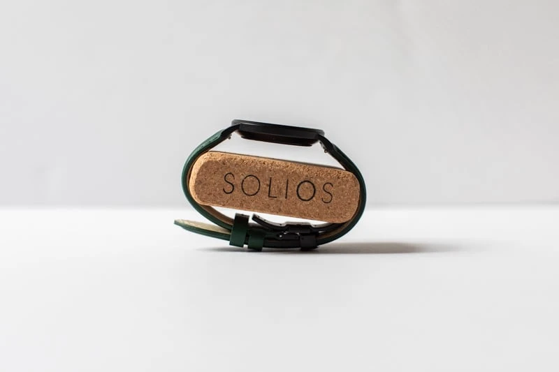 Solios Solar on cork holder from profile