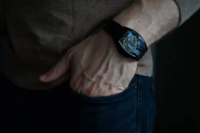 Hands-On: Yonger & Bresson Le SINGULIER Review 39 Man with Yonger Bresson Watch with Hand in Pocket