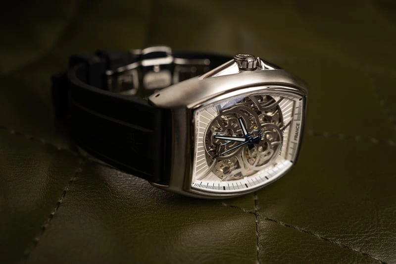 Hands-On: Yonger & Bresson Le SINGULIER Review 41 Silver Yonger Bresson Watch on Leather Chair
