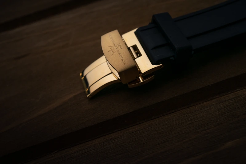 Hands-On: Yonger & Bresson Le SINGULIER Review 48 Yonger Bresson Watch Clasp on Wood