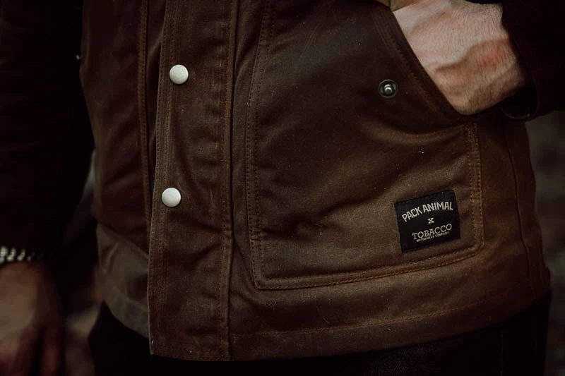 Tobacco Motorwear pack animal jacket patch