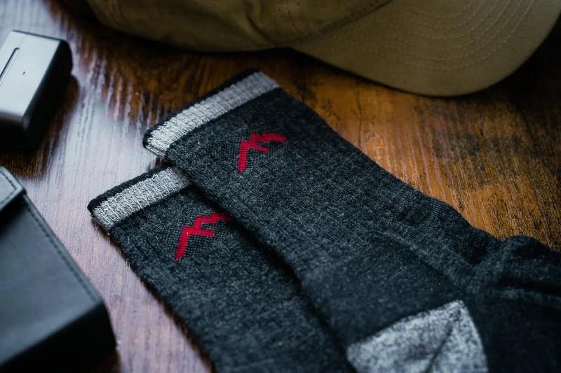 Darn Tough Hiking Socks on Table