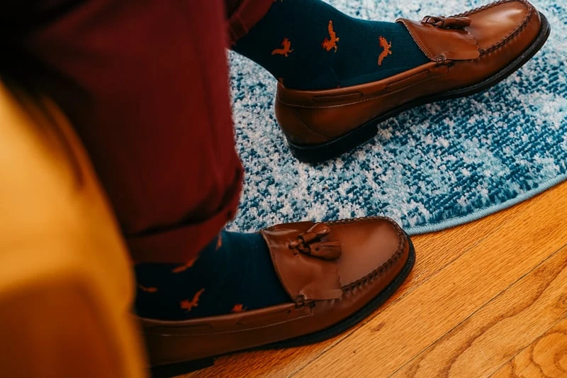 Man with Darn Tough Socks and Loafers