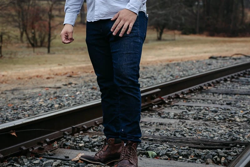 under 510 jeans on model