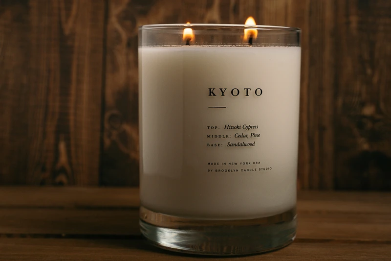 Brooklyn Candle Studio Review: Are Sustainable Candles Worth the Price? 38 Brooklyn Candles Kyoto Candle Lit