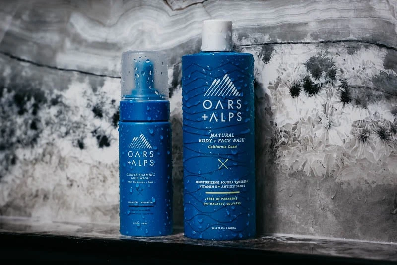 Oars Alps body wash in shower
