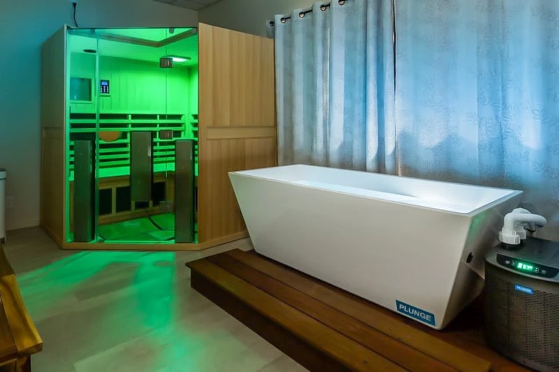 commercial Plunge next to Sauna