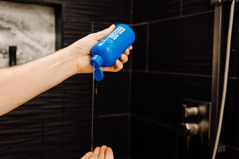 BALLS wash being poured 1