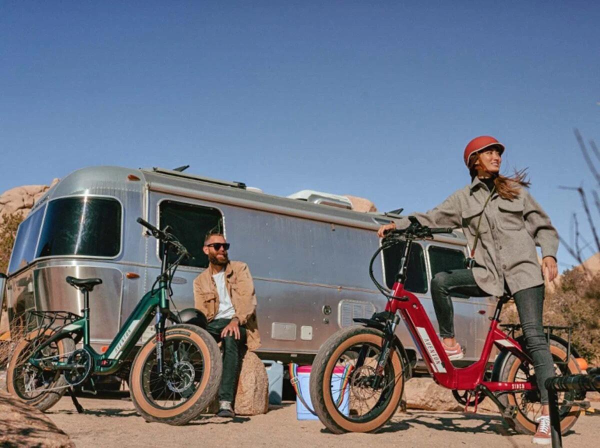 7 Most Comfortable eBikes: Snag a Cushy Ride 62 Man and woman with Aventon Sinch Step Through
