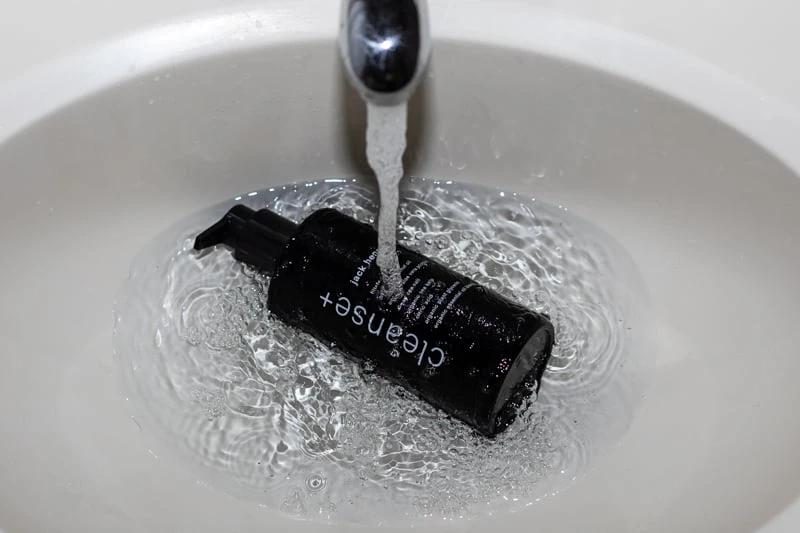 Jack Henry Cleanse in sink