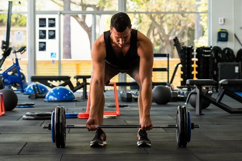 Model working out in moisture wicking underwear