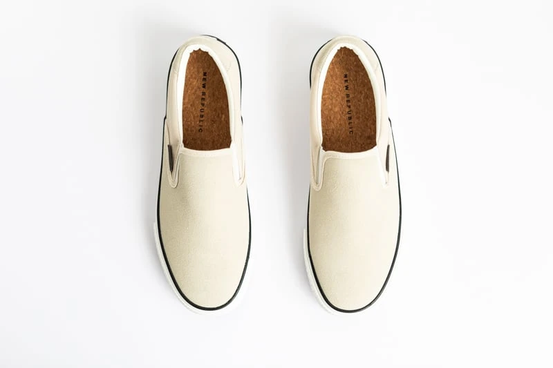 New Republic Stanton Recycled Sneakers from above on white background