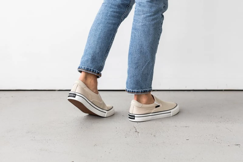 New Republic Stanton Recycled Sneakers mid step back detail