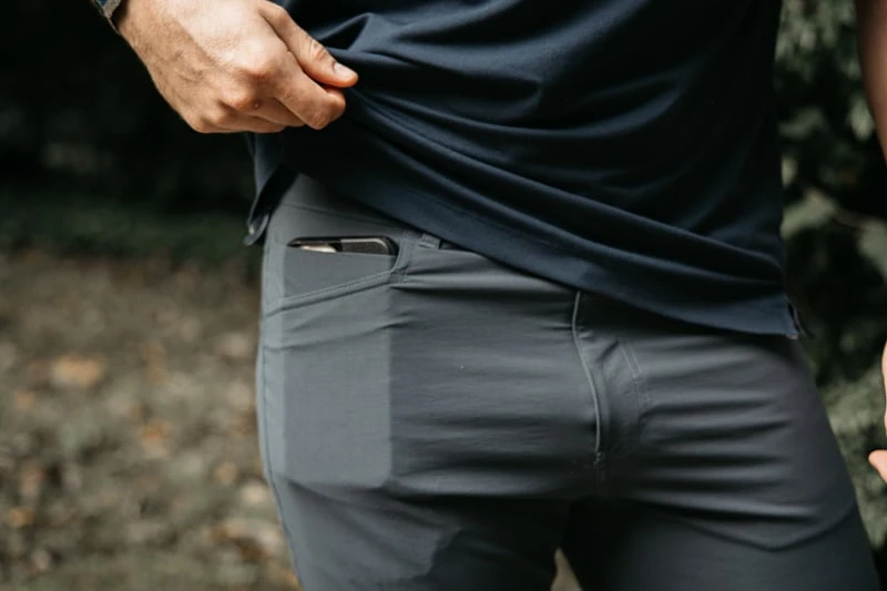 Western Rise Evolution Pant front media pocket with iphone