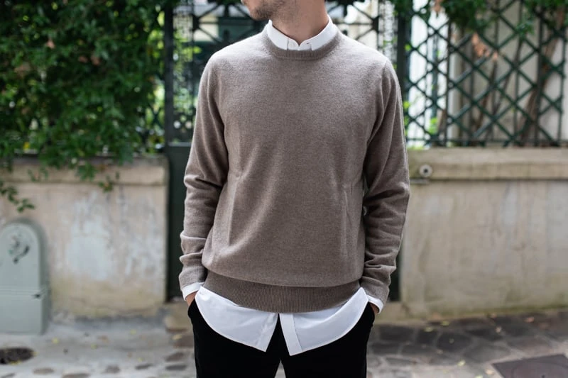 Gobi Cashmere Basic Crew Neck Sweater