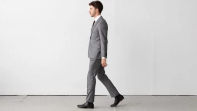 Indochino Review Model Wearing Custom Indochino Harrogate Glen Check suit