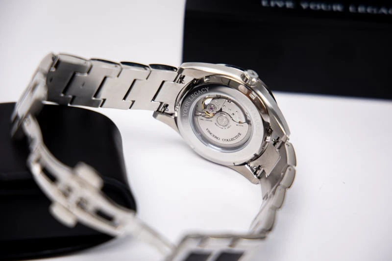 Vincero Marble Automatic watch in black case