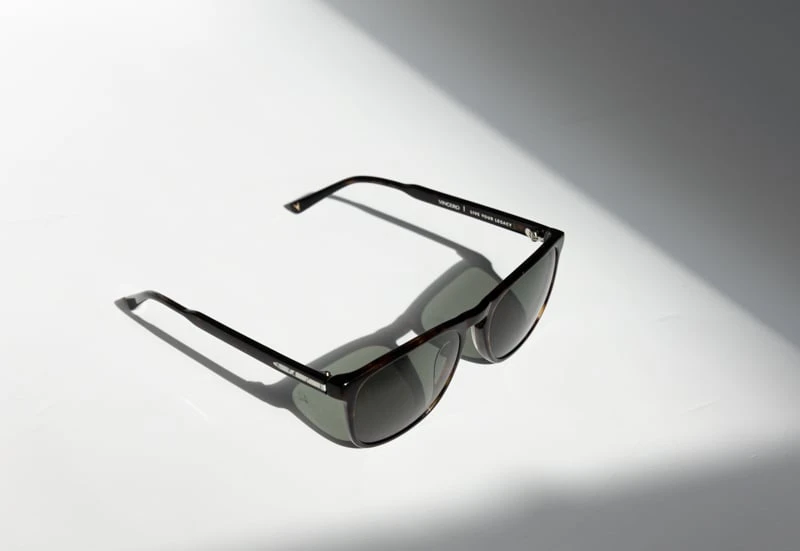 Vincero Sunglasses midway top down styled image
