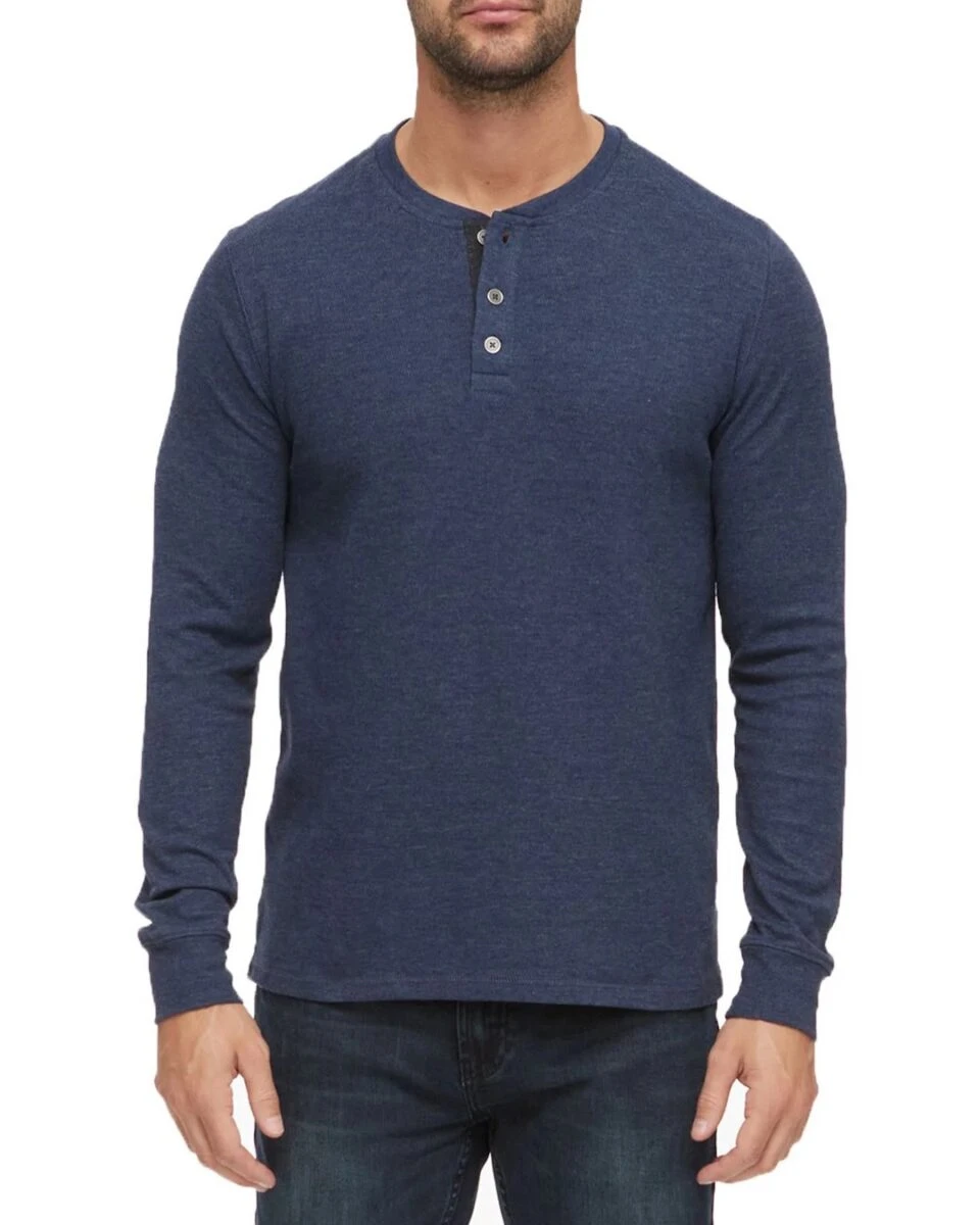 Model in Flag Anthem henley 3