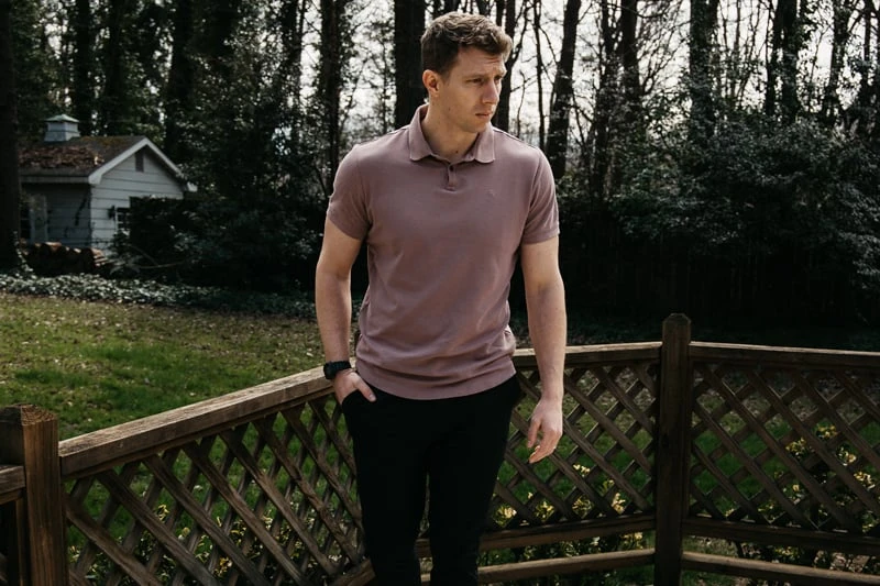 Cuts polo fit closeup