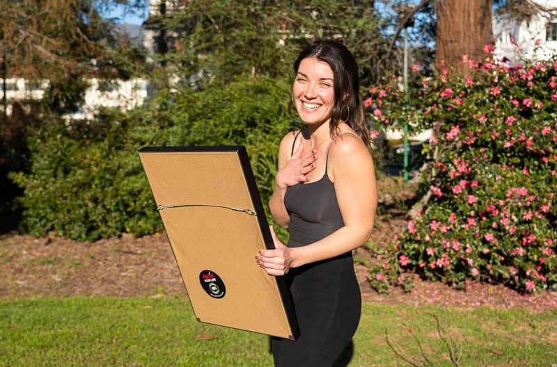 Paint Your Life Review: The Ideal Gift to Warm Her Heart? 46 Model smiling with Paint Your Life portrait