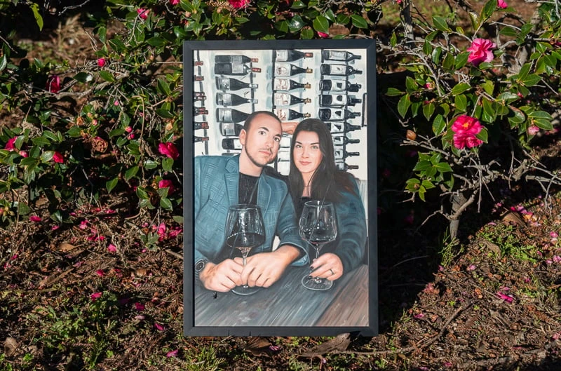 Paint Your Life Review: The Ideal Gift to Warm Her Heart? 43 Paint Your Life portrait in flower bush 1