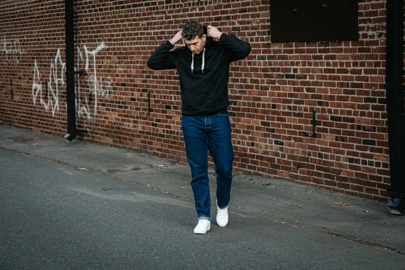 Buck Mason hoodie outfit