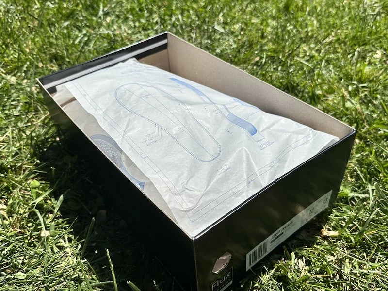 Flux Footwear Branded Interior Box Tissue on Grass